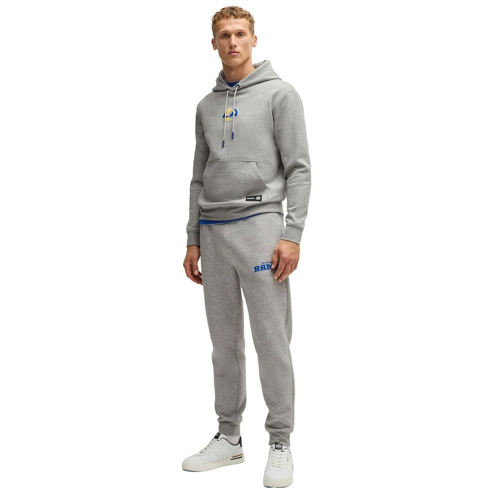 Los Angeles Rams Hugo Boss Unisex Woodson Tri-Blend Hoodie - Heather Gray on sale