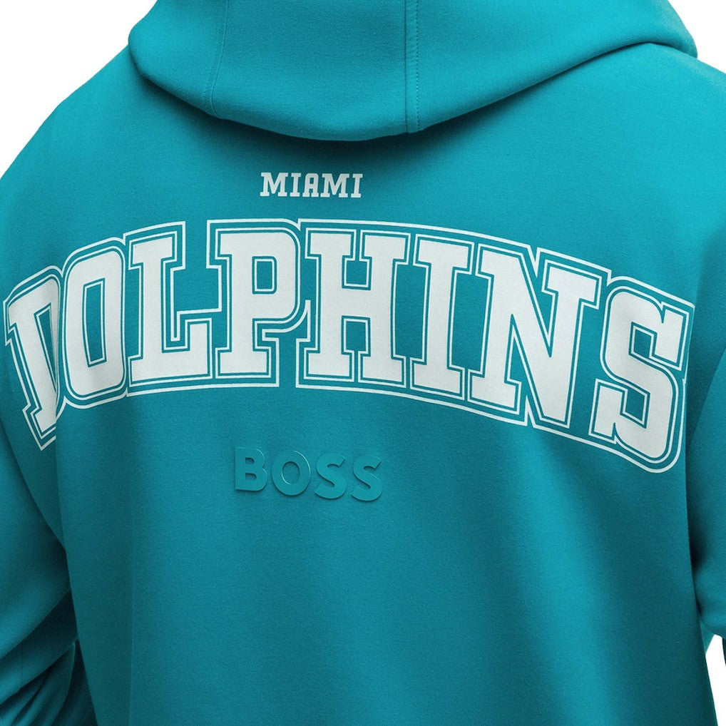 Miami Dolphins Hugo Boss Unisex Woodson Tri-Blend Hoodie - Aqua outlet