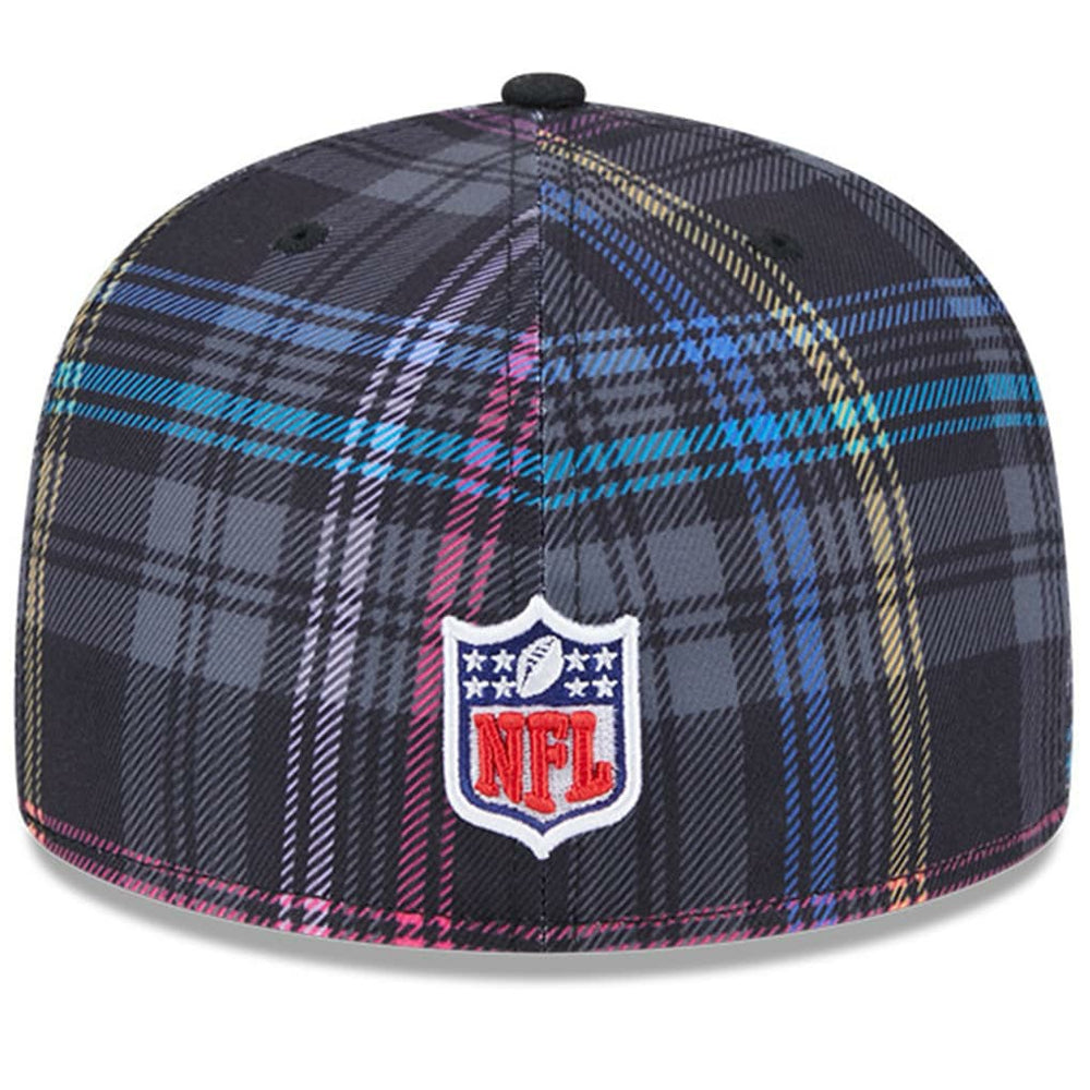 Cleveland Browns New Era 2024 NFL Crucial Catch Plaid 59FIFTY Fitted Hat - Black on sale