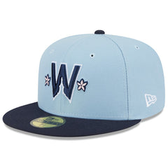 Washington Nationals 2025 City Connect 59FIFTY Fitted Hat Light Blue/Navy