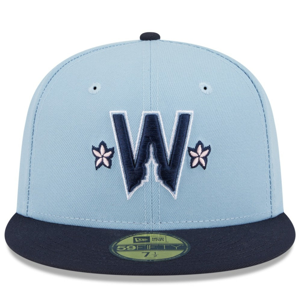 Washington Nationals 2025 City Connect 59FIFTY Fitted Hat Light Blue/Navy