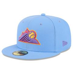 Colorado Rockies 2025 City Connect 59FIFTY Fitted Hat Light Blue
