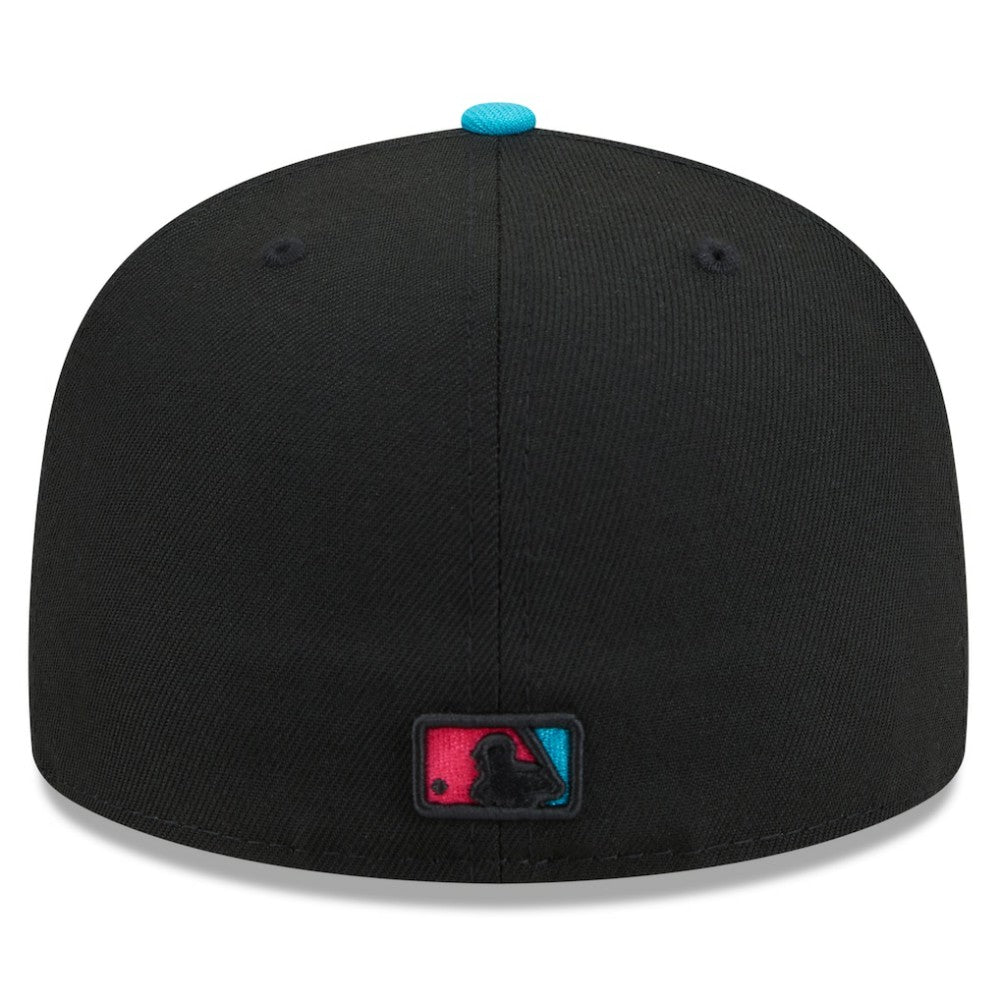 Miami Marlins 2025 City Connect 59FIFTY Fitted Hat Black/Pink