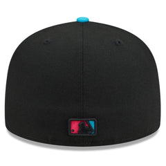 Miami Marlins 2025 City Connect 59FIFTY Fitted Hat Black/Pink
