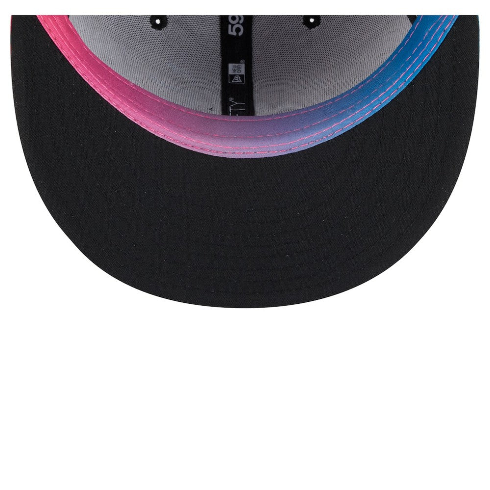 Miami Marlins 2025 City Connect 59FIFTY Fitted Hat Black/Pink