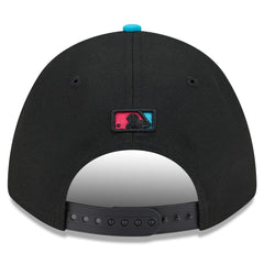 Miami Marlins 2025 City Connect 9FORTY M-Crown Adjustable Hat Black/Pink