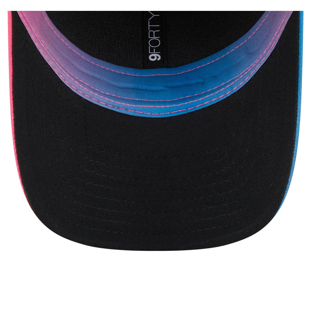 Miami Marlins 2025 City Connect 9FORTY M-Crown Adjustable Hat Black/Pink