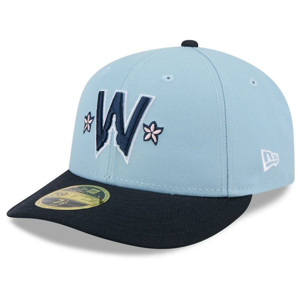 Washington Nationals 2025 City Connect Low Profile 59FIFTY Fitted Hat Light Blue/Navy