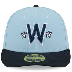 Washington Nationals 2025 City Connect Low Profile 59FIFTY Fitted Hat Light Blue/Navy