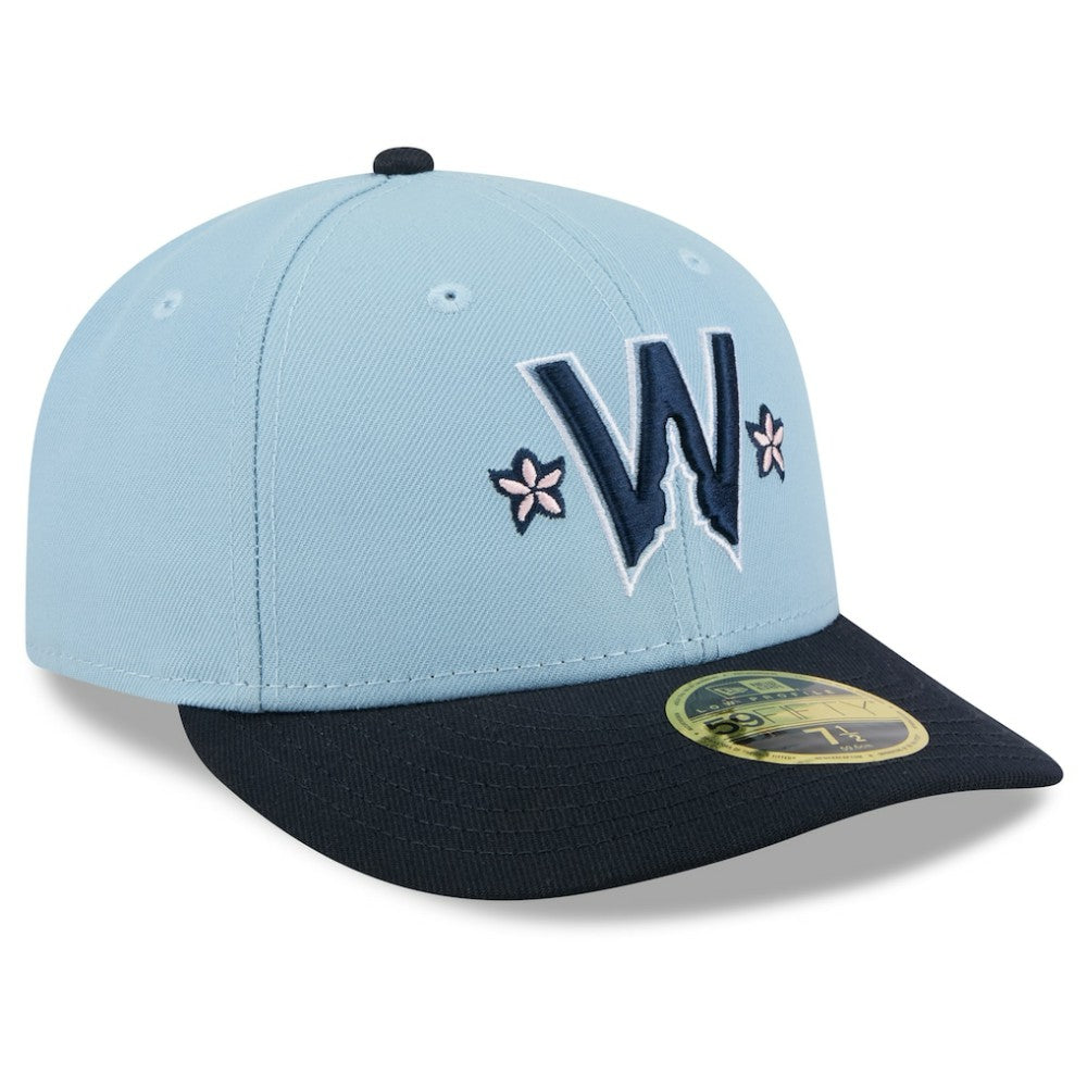 Washington Nationals 2025 City Connect Low Profile 59FIFTY Fitted Hat Light Blue/Navy