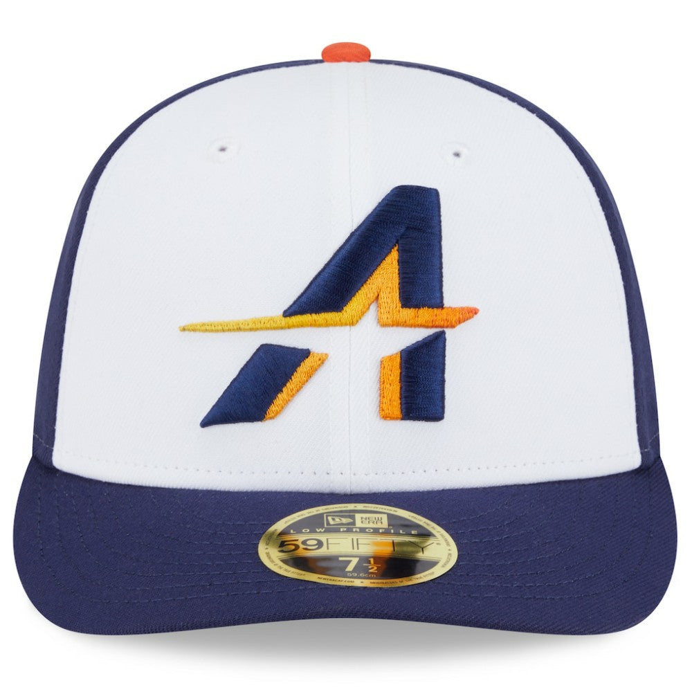 Houston Astros 2025 City Connect Low Profile 59FIFTY Fitted Hat White/Navy