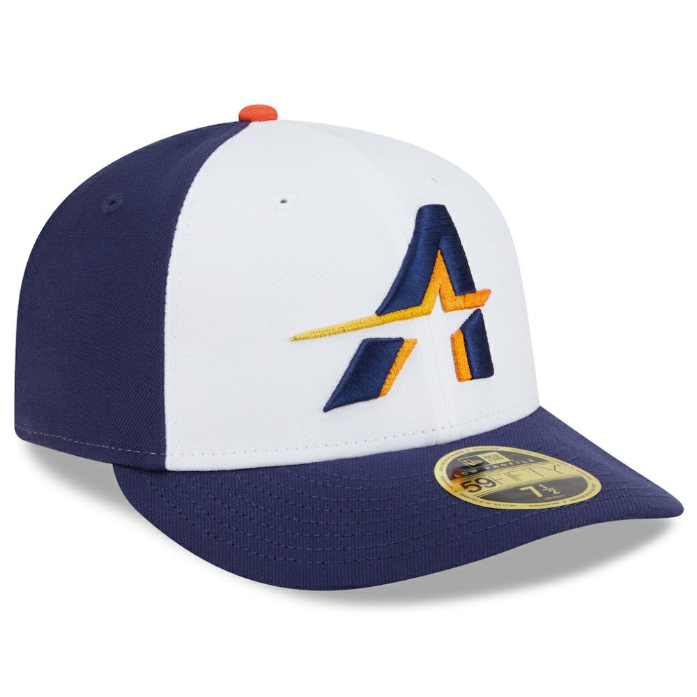 Houston Astros 2025 City Connect Low Profile 59FIFTY Fitted Hat White/Navy