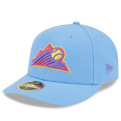 Colorado Rockies 2025 City Connect Low Profile 59FIFTY Fitted Hat Light Blue
