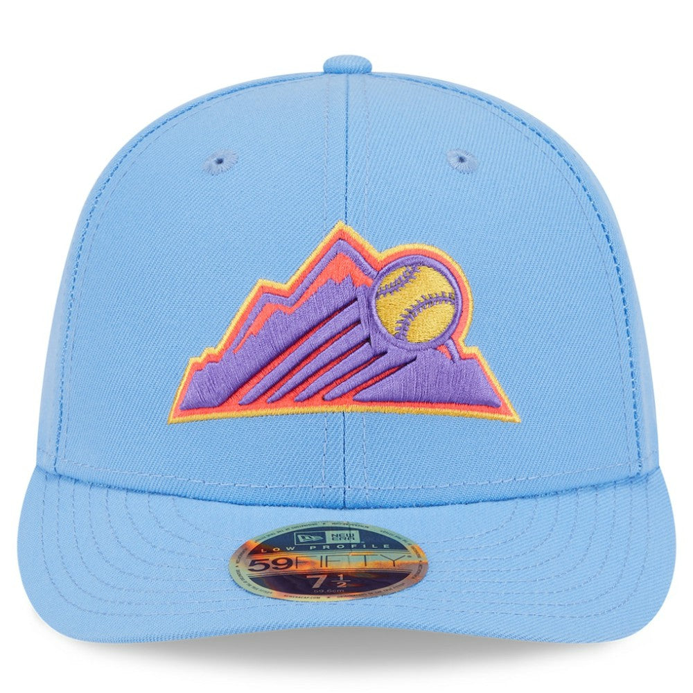 Colorado Rockies 2025 City Connect Low Profile 59FIFTY Fitted Hat Light Blue