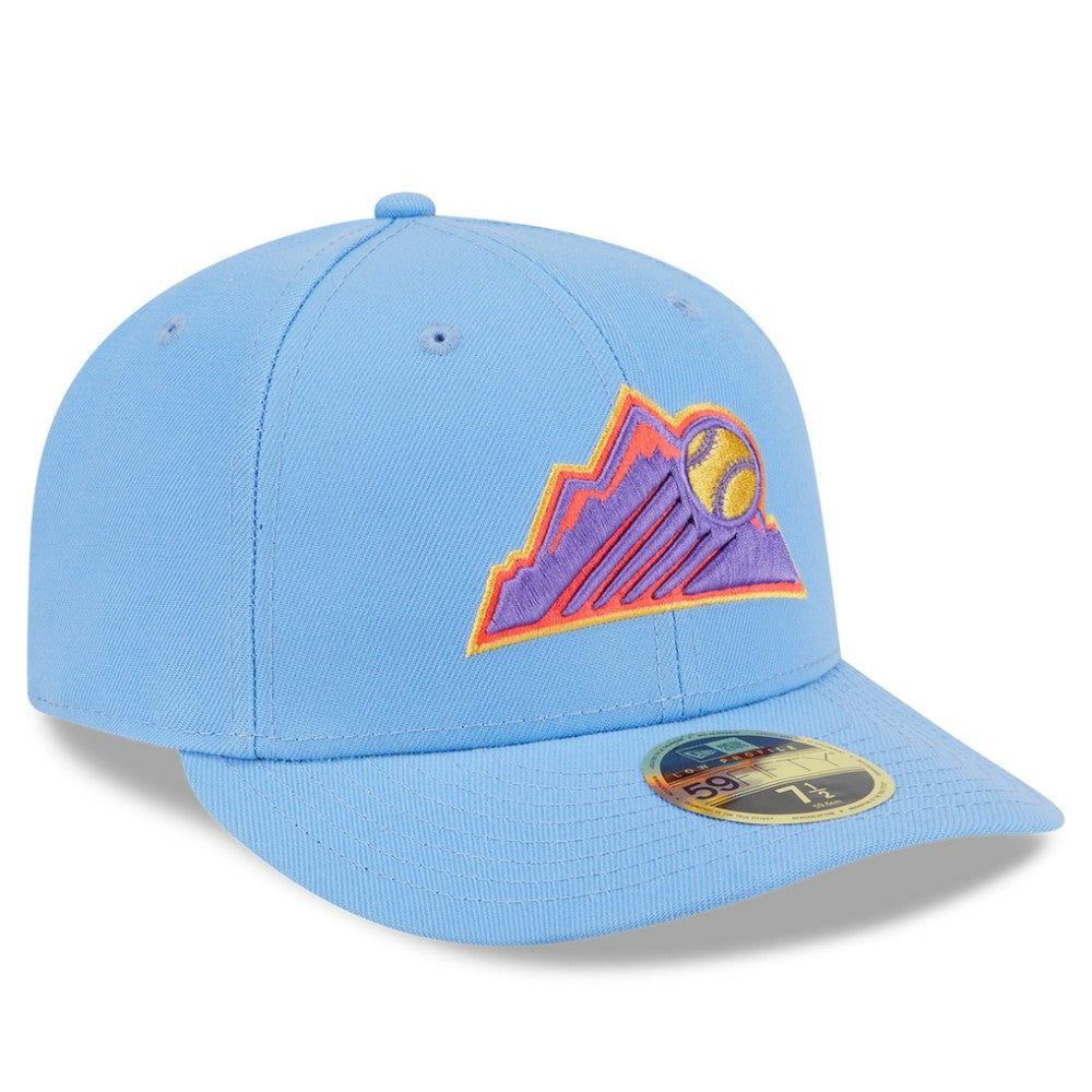 Colorado Rockies 2025 City Connect Low Profile 59FIFTY Fitted Hat Light Blue