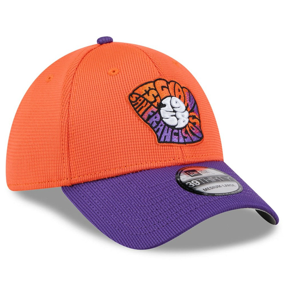 San Francisco Giants 2025 City Connect Batting Practice 39THIRTY Flex Hat Orange/Purple