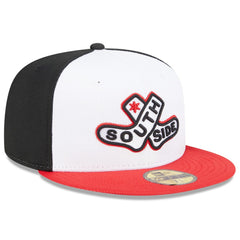 Chicago White Sox 2025 City Connect Batting Practice 59FIFTY Fitted Hat White/Red