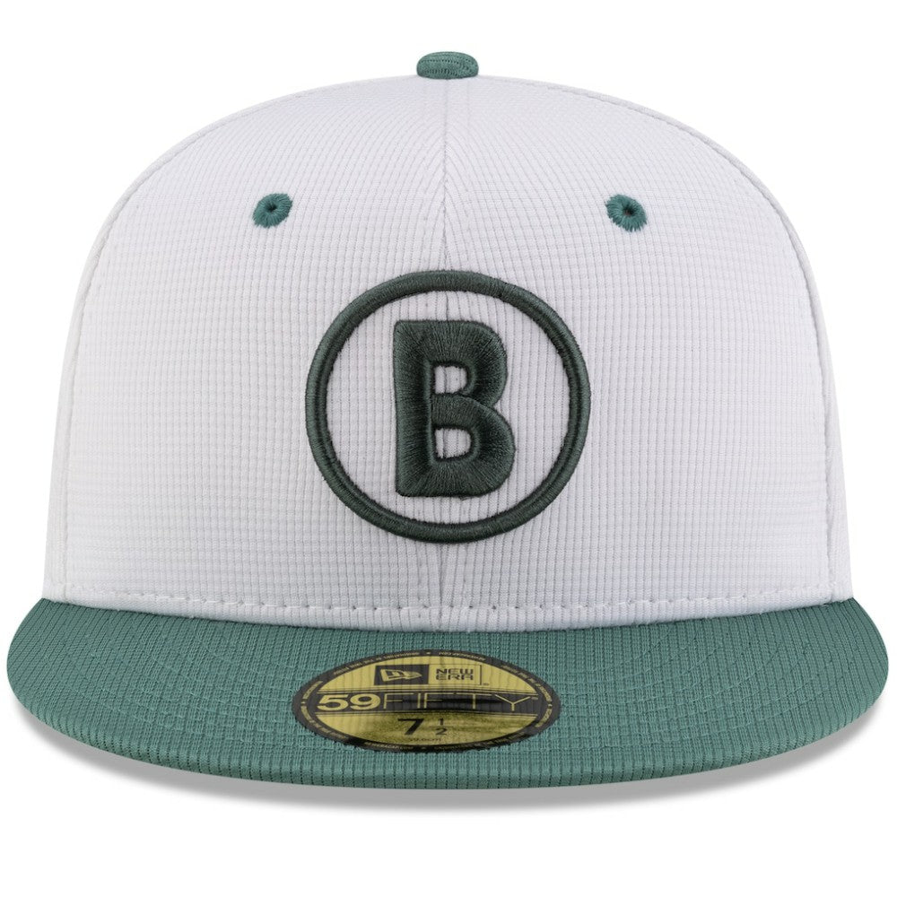 Boston Red Sox 2025 City Connect Batting Practice 59FIFTY Fitted Hat White/Green