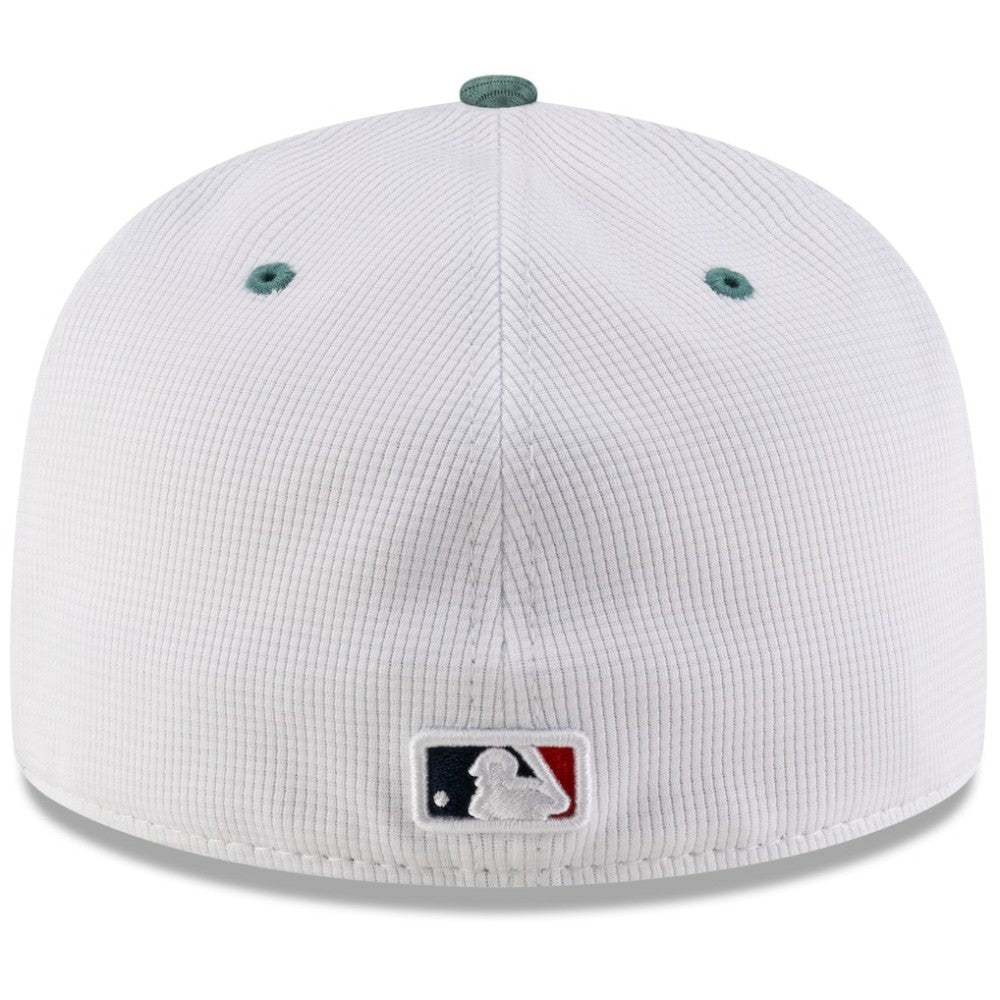 Boston Red Sox 2025 City Connect Batting Practice 59FIFTY Fitted Hat White/Green