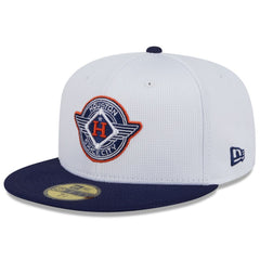Houston Astros 2025 City Connect Batting Practice 59FIFTY Fitted Hat White/Navy