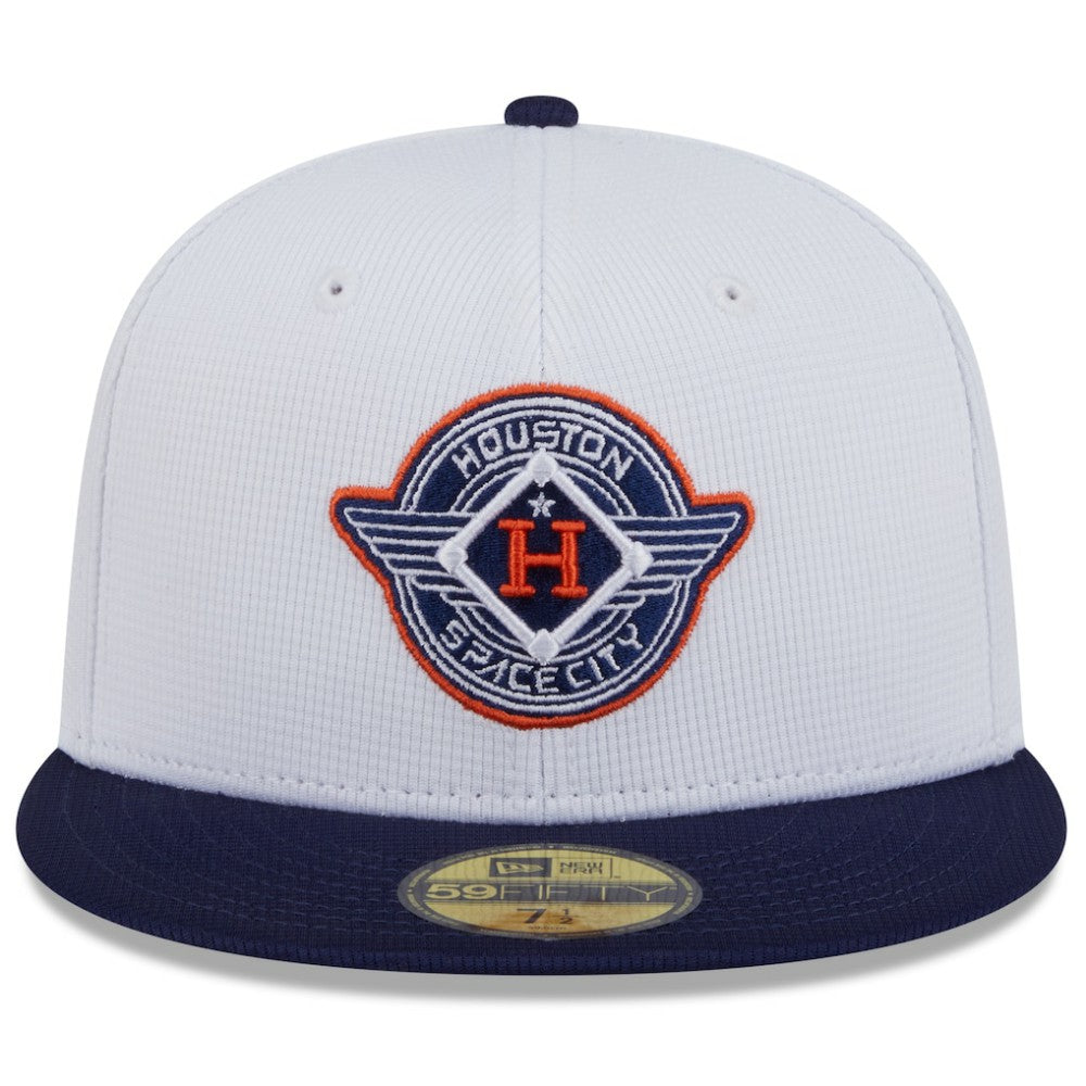 Houston Astros 2025 City Connect Batting Practice 59FIFTY Fitted Hat White/Navy