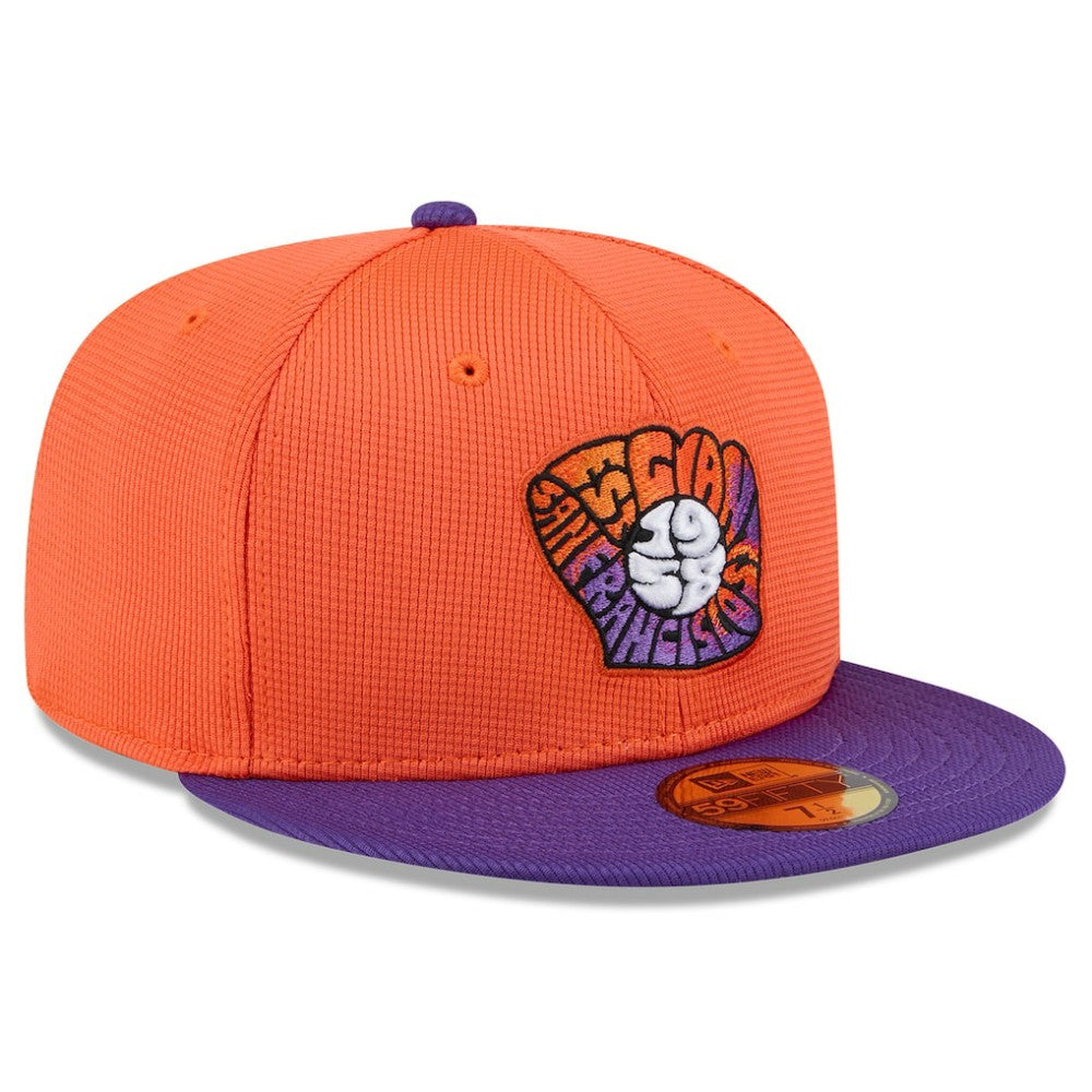 San Francisco Giants 2025 City Connect Batting Practice 59FIFTY Fitted Hat Orange/Purple