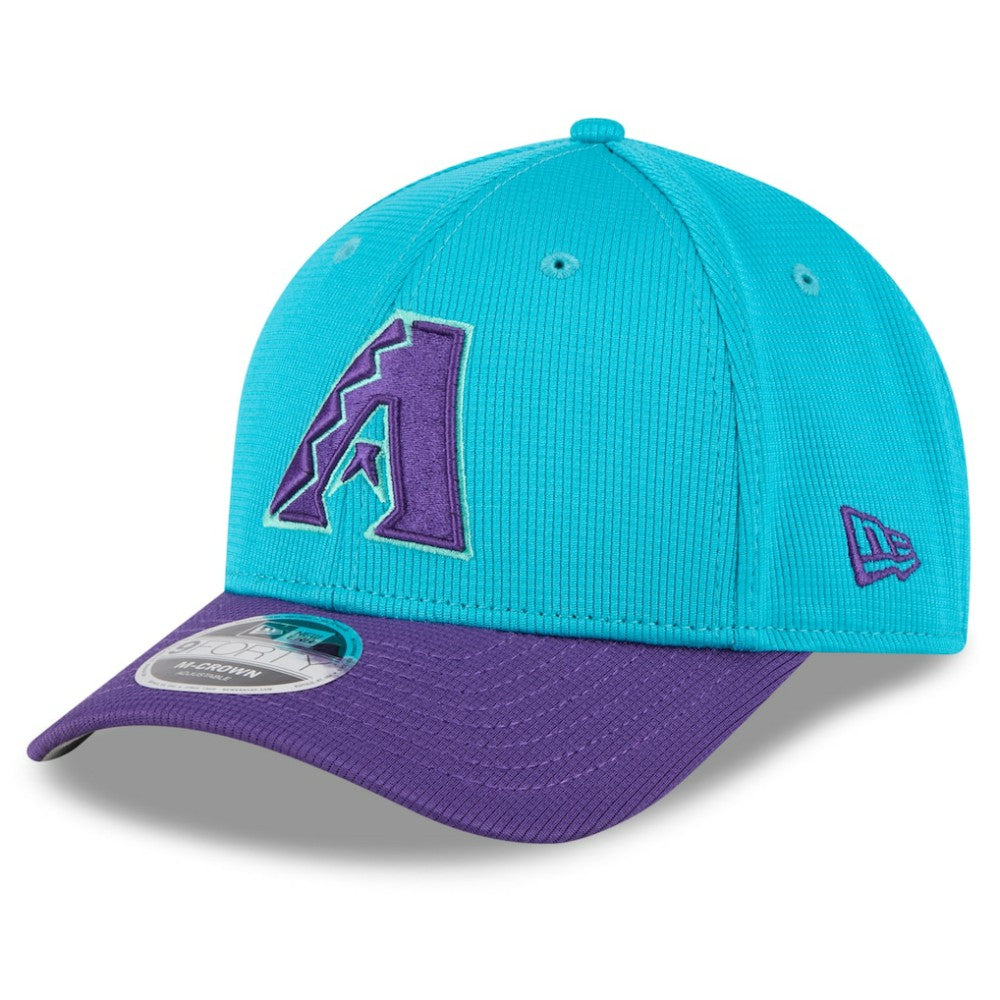 Arizona Diamondbacks 2025 City Connect Batting Practice M-Crown 9FORTY Adjustable Hat Teal/Purple