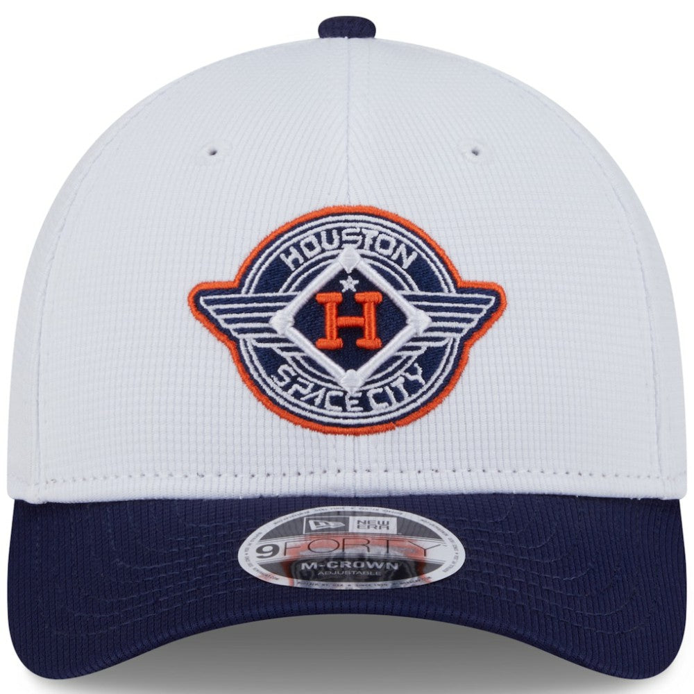 Houston Astros 2025 City Connect Batting Practice 9FORTY Adjustable Hat White/Navy