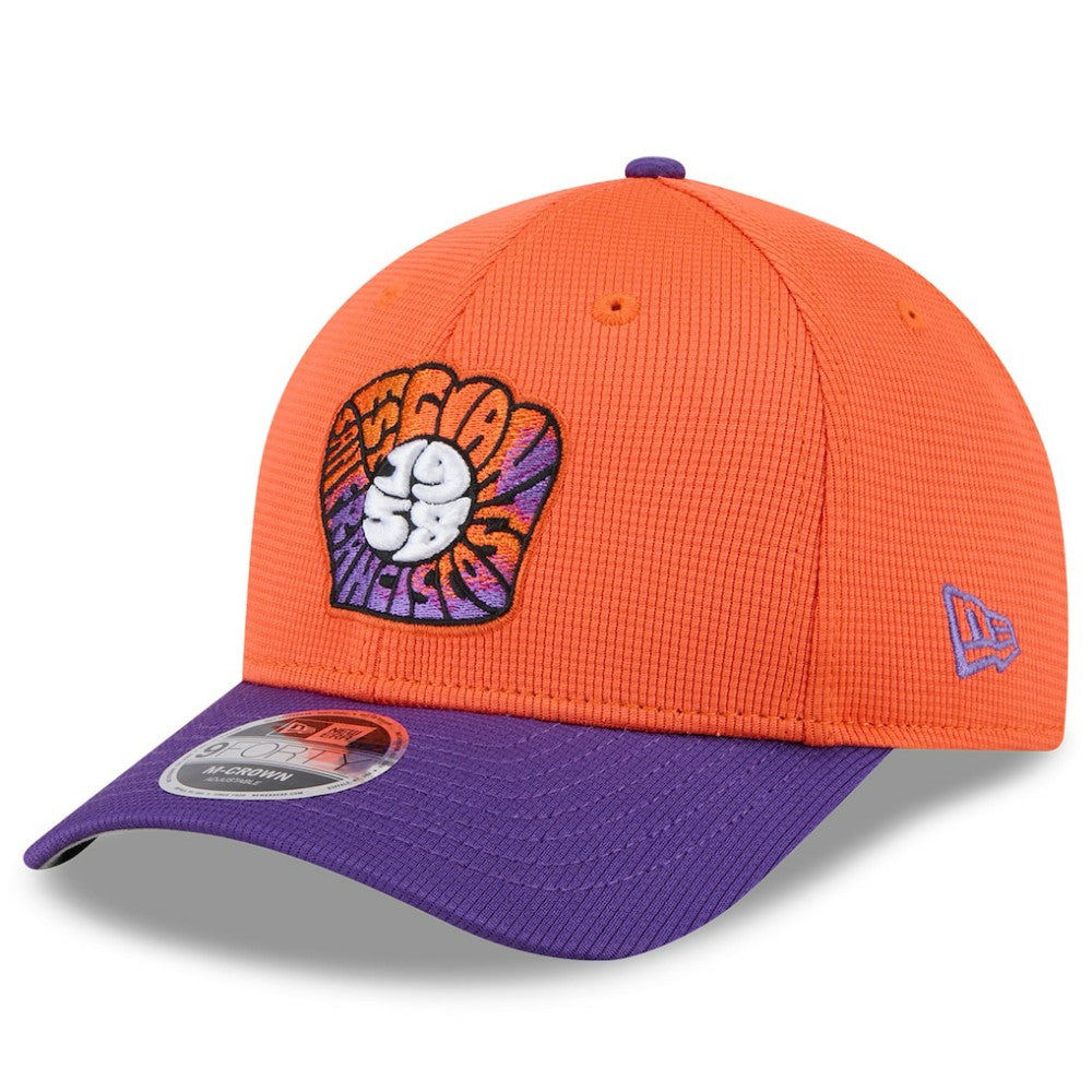 San Francisco Giants 2025 City Connect Batting Practice 9FORTY Adjustable Hat Orange/Purple