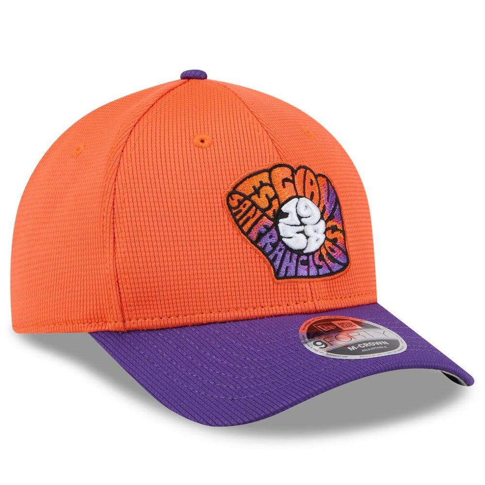 San Francisco Giants 2025 City Connect Batting Practice 9FORTY Adjustable Hat Orange/Purple