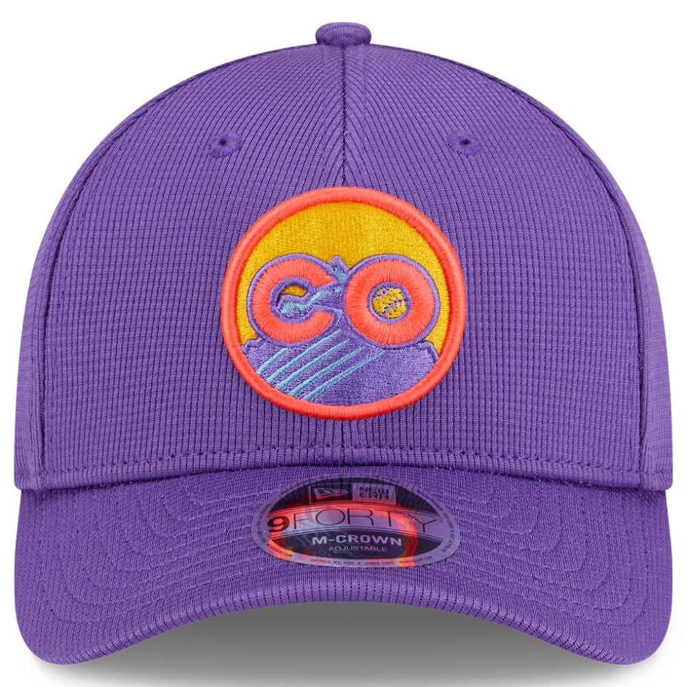 Colorado Rockies 2025 City Connect Batting Practice 9FORTY Adjustable Hat Purple