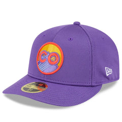 Colorado Rockies 2025 City Connect Batting Practice Low Profile 59FIFTY Fitted Hat Purple