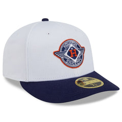 Houston Astros 2025 City Connect Batting Practice Low Profile 59FIFTY Fitted Hat White/Navy