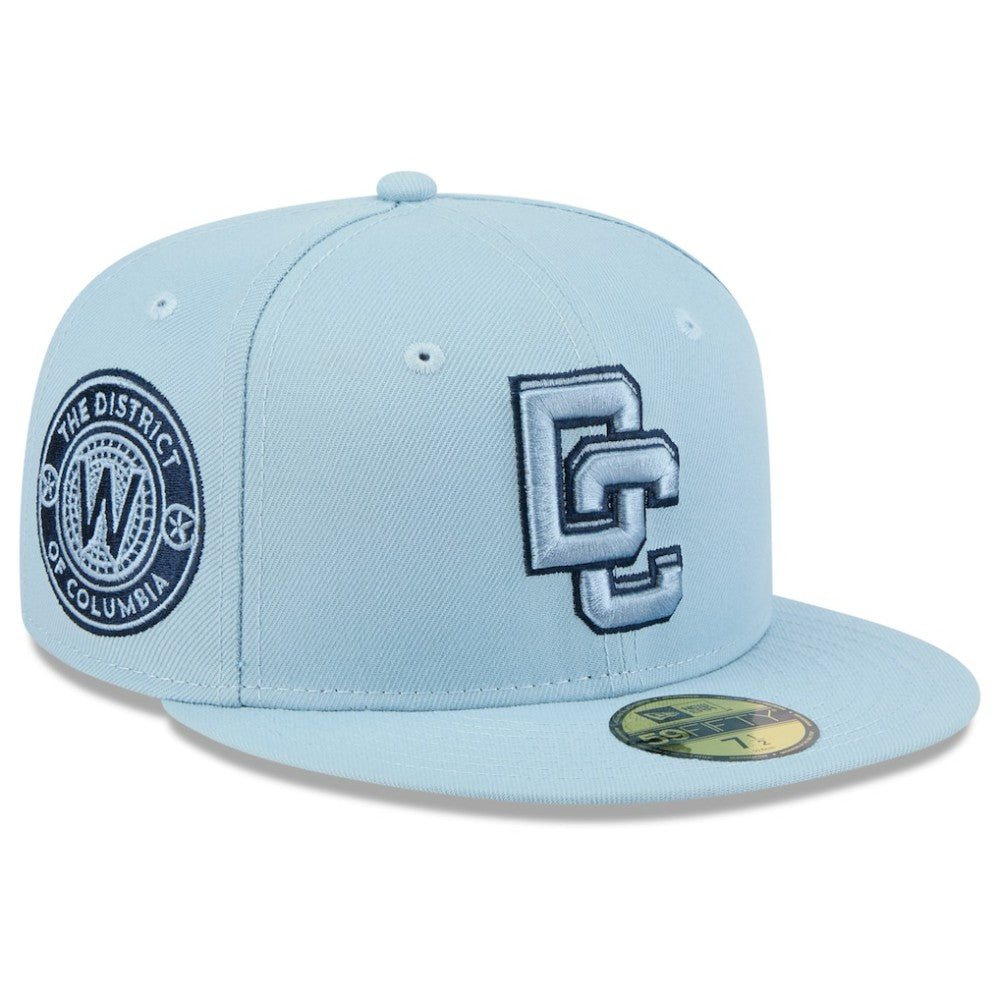 Washington Nationals 2025 City Connect Fan Pack 59FIFTY Fitted Hat Light Blue