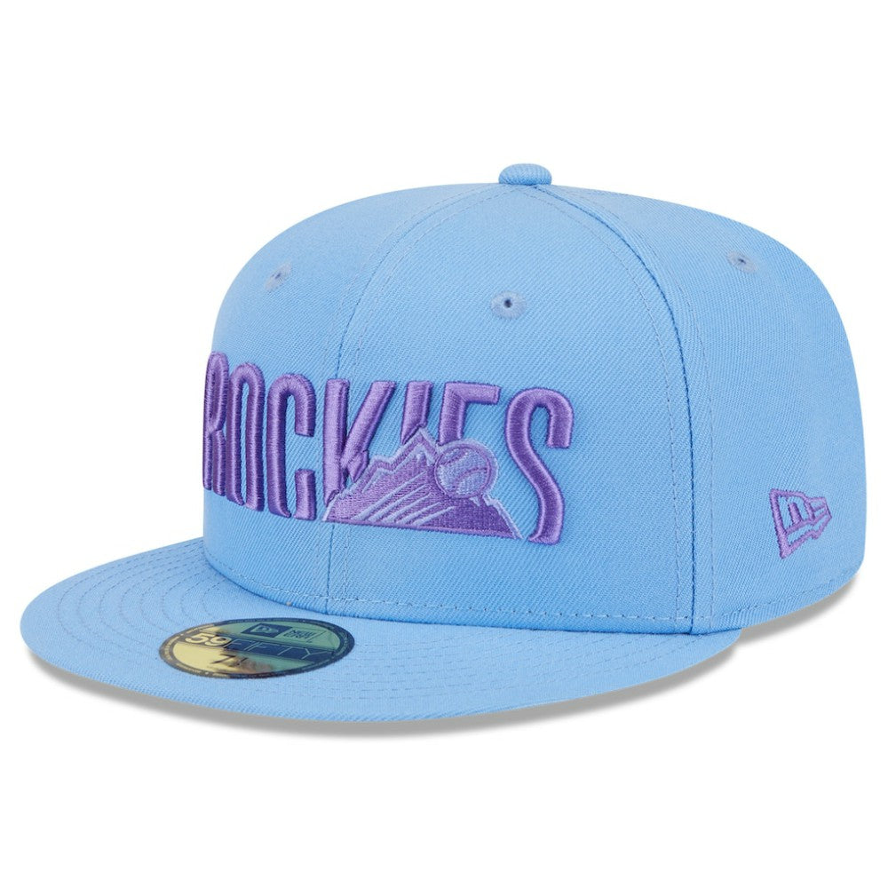 Colorado Rockies 2025 City Connect Fan Pack 59FIFTY Fitted Hat Light Blue