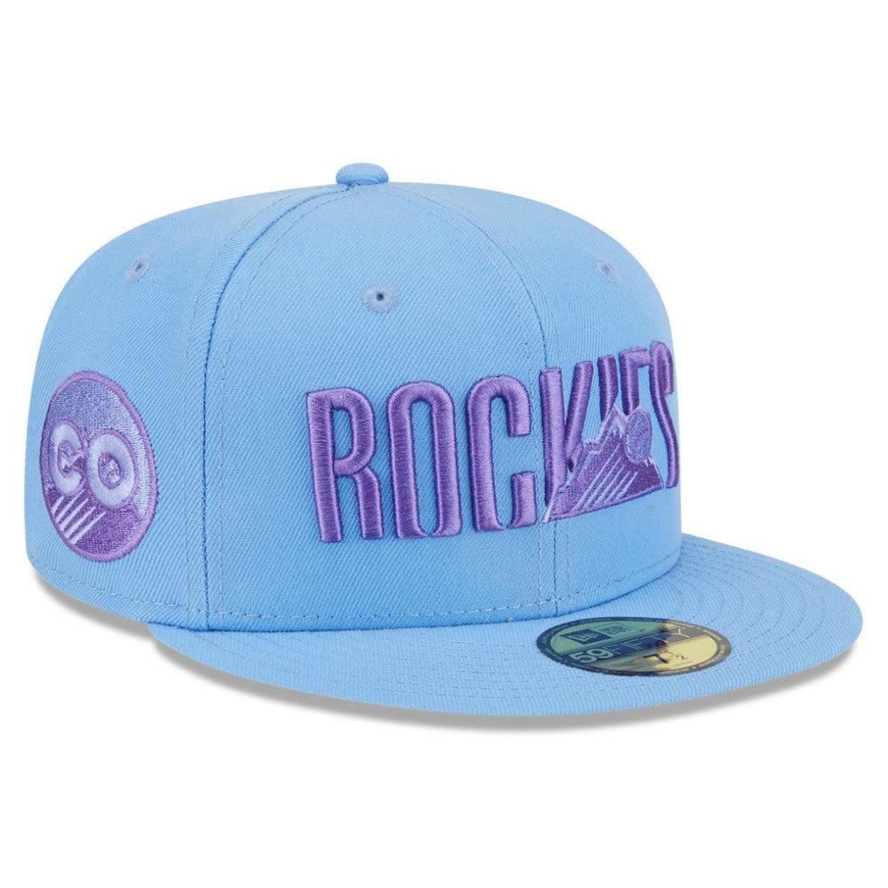 Colorado Rockies 2025 City Connect Fan Pack 59FIFTY Fitted Hat Light Blue