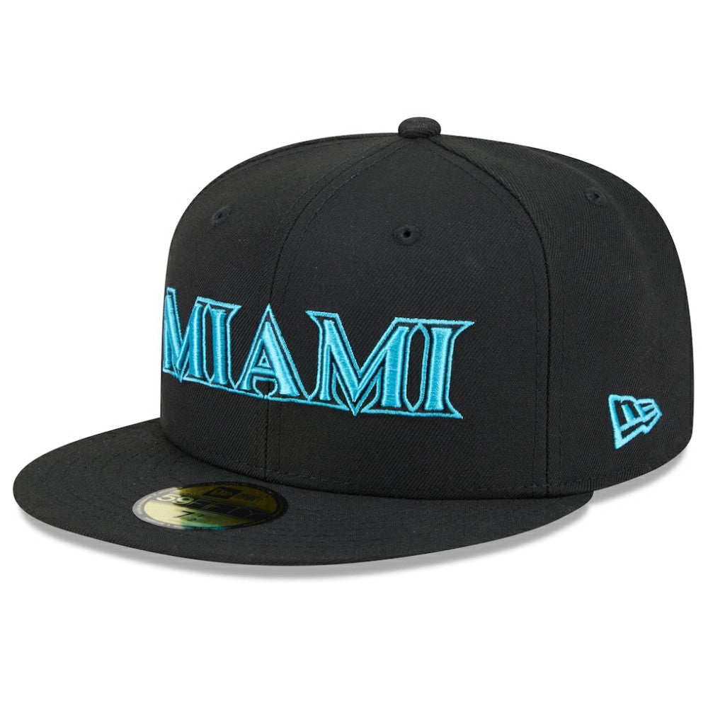 Miami Marlins 2025 City Connect 59FIFTY Fitted Hat Black