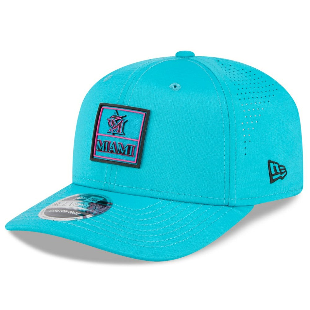 Miami Marlins 2025 City Connect 9SEVENTY Adjustable Hat Teal