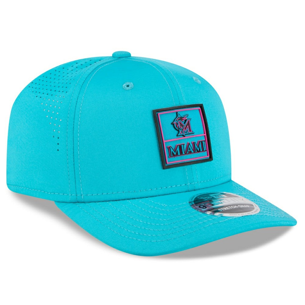 Miami Marlins 2025 City Connect 9SEVENTY Adjustable Hat Teal