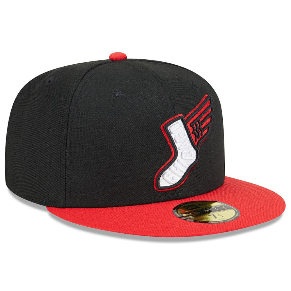 Chicago White Sox 2025 City Connect Alternate 59FIFTY Fitted Hat Black/Red