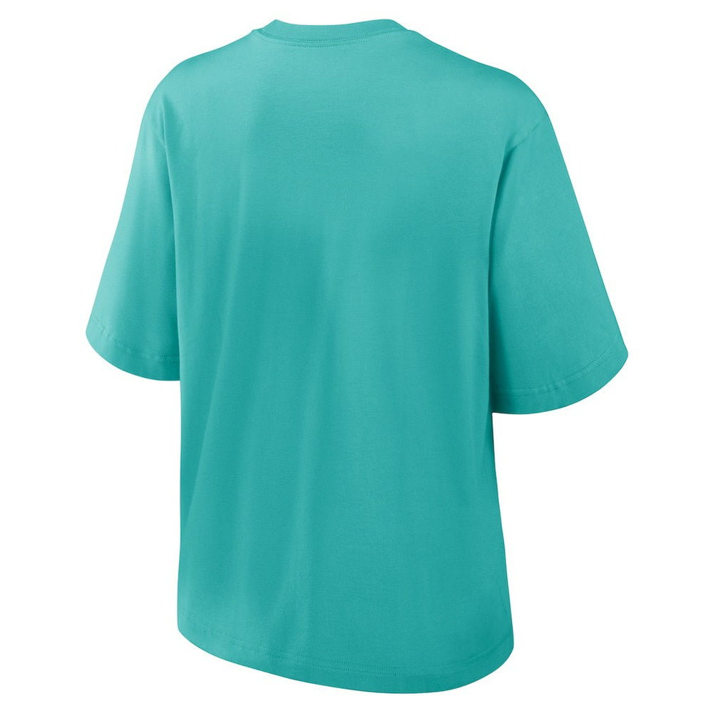 Miami Dolphins Women's Glory Arch Boxy T-Shirt - Aqua on sale