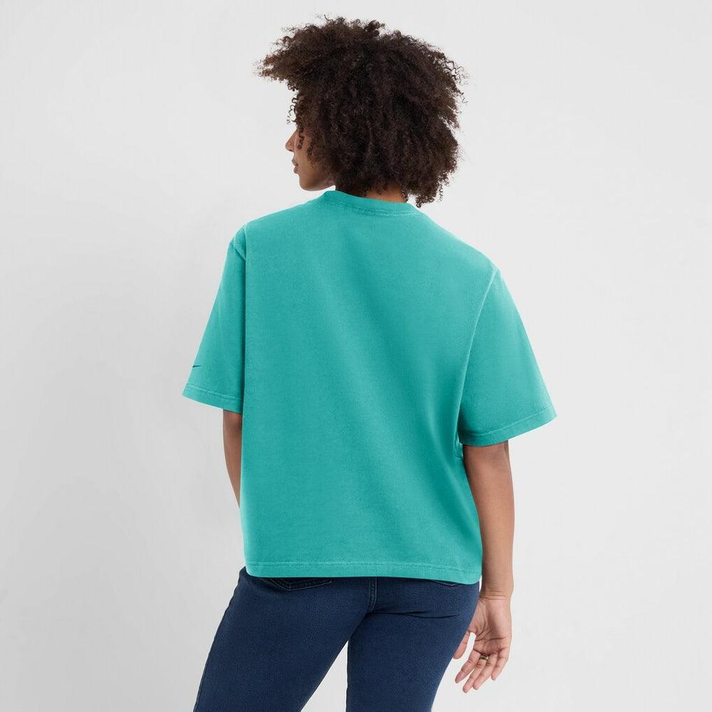 Miami Dolphins Women's Glory Arch Boxy T-Shirt - Aqua on sale