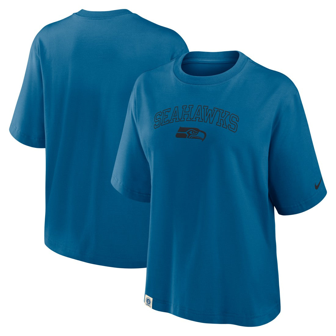 Seattle Seahawks Women's Glory Arch Boxy T-Shirt - Blue sale