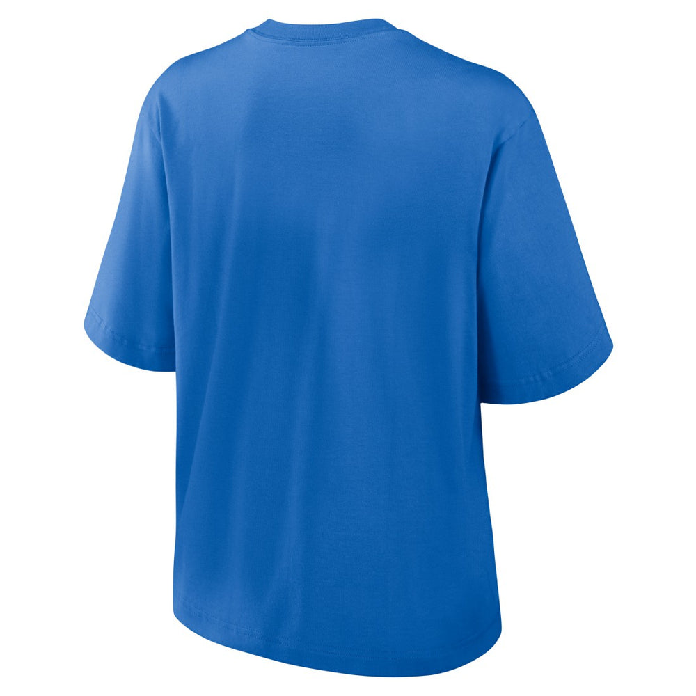 New York Giants Women's Glory Arch Boxy T-Shirt - Royal discount
