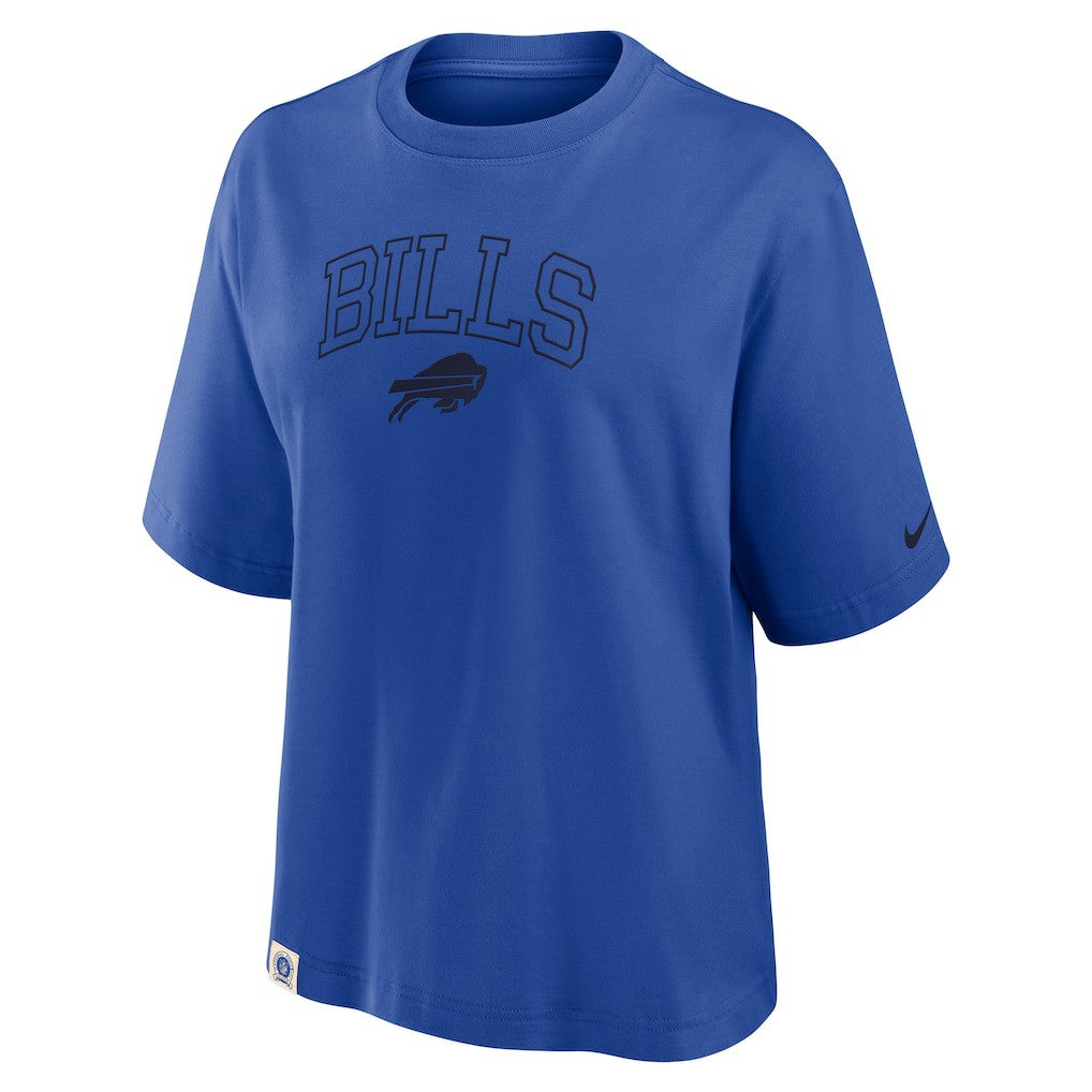 Buffalo Bills Women's Glory Arch Boxy T-Shirt - Royal on sale