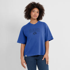 Los Angeles Rams Women's Glory Arch Boxy T-Shirt - Royal sale