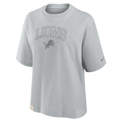 Detroit Lions Women's Glory Arch Boxy T-Shirt - Gray outlet