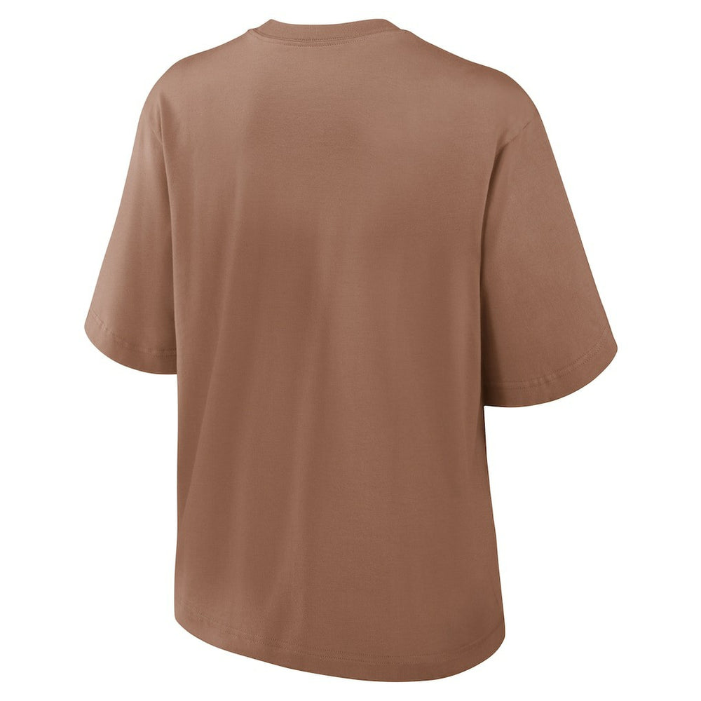 Cleveland Browns Women's Glory Arch Boxy T-Shirt - Brown sale