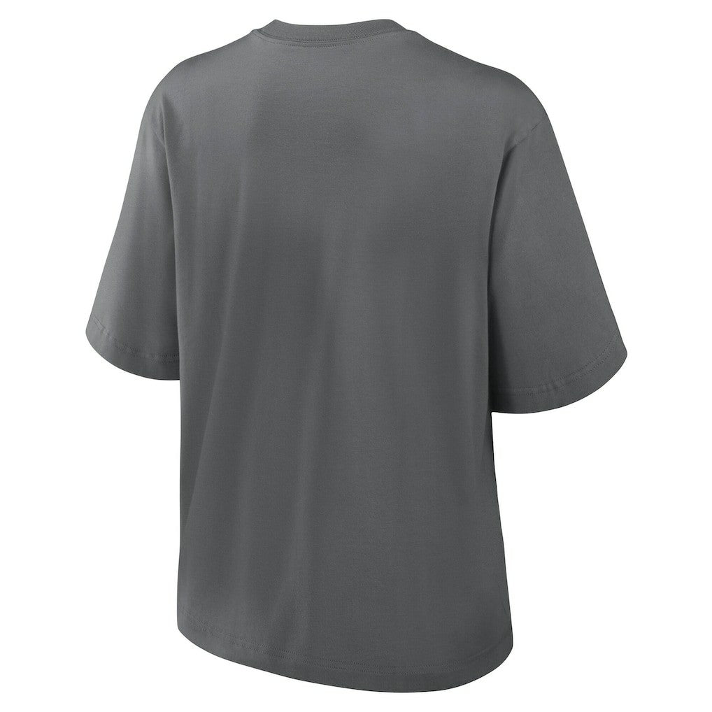 New Orleans Saints Women's Glory Arch Boxy T-Shirt - Charcoal sale