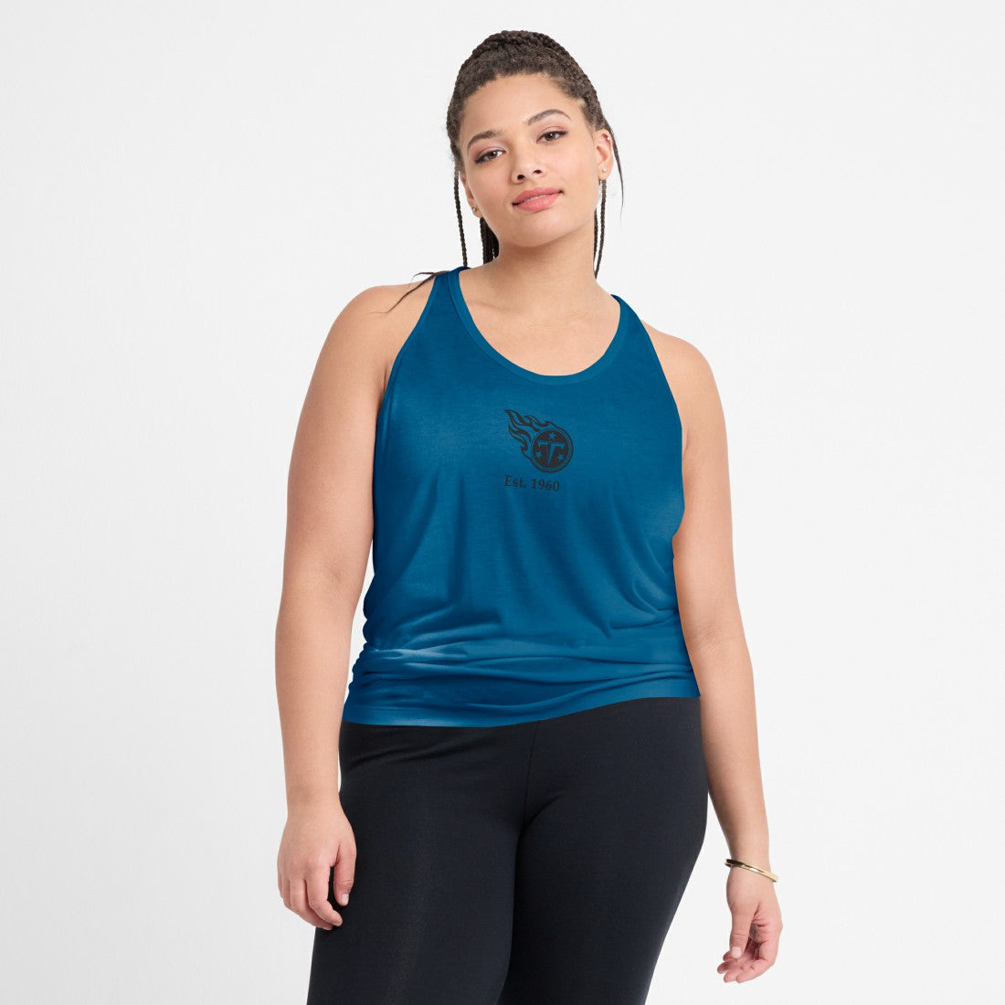 Tennessee Titans Women's Glory Open-Back Crisscross Dri-FIT Tank Top - Navy for sale